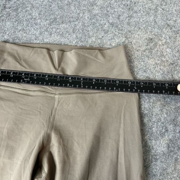 Athleta Leggings Womens Small Transcend Mesh 7/8 Tight High Rise Tan Athleisure - Picture 4 of 7